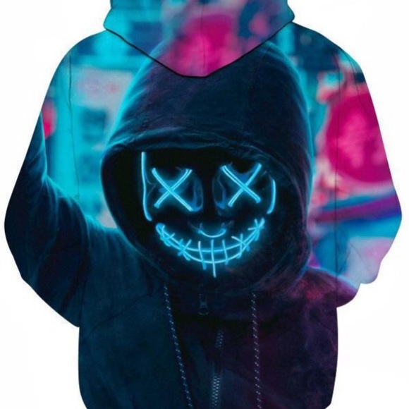 Tye Dye hoody w/print - Picture 2 of 2